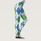 Art Deco Rain Raute Leggings (Rechts)