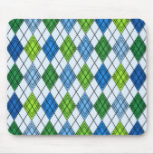 Art Deco Rain Raute Mousepad (Vorne)