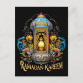 Art Deco Ramadan Postkarte (Vorderseite)