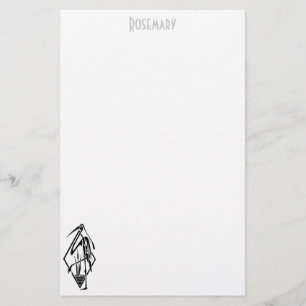 Art-Deco-Rasterpapier personalisiert Briefpapier