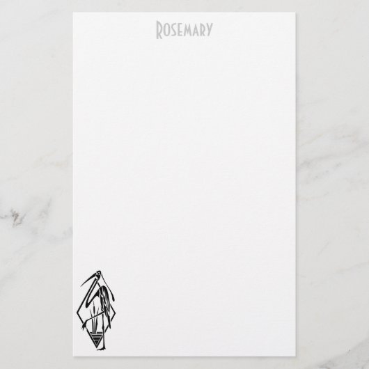 Art-Deco-Rasterpapier personalisiert Briefpapier (Vorderseite)