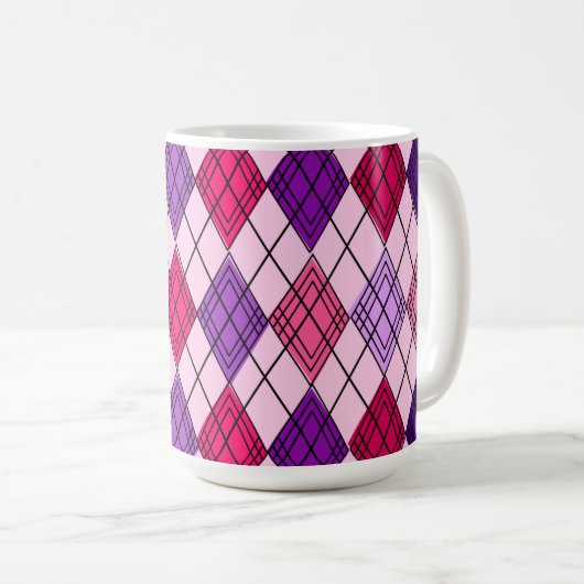 Art-Deco-Raute Kaffeetasse (VorderseiteRechts)
