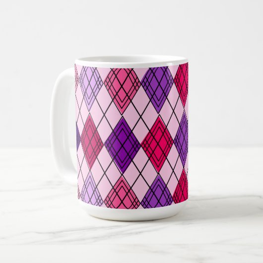 Art-Deco-Raute Kaffeetasse (Vorderseite Links)