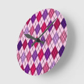 Art Deco Raute Runde Wanduhr (Winkel)