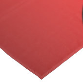 Art Deco Red Scales Design Tableclout Tischdecke (Schrägansicht)