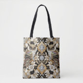 Art Deco Regenbogen-Eulen-Tasche Tasche (Vorderseite)