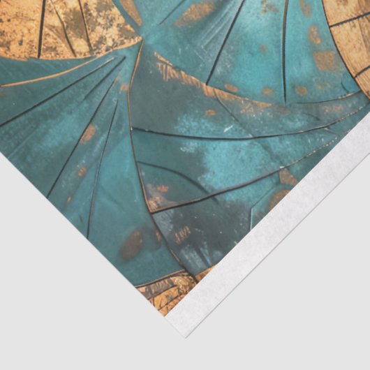 Art Deco, Repetiermuster, Texturierte Fliesenkunst Seidenpapier (Ausschnitt)