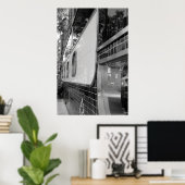 Art Deco Restaurant Außenposter Poster (Heimbüro)