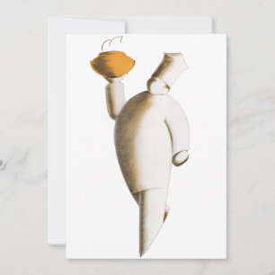 Art Deco Restaurant Chef, Vintage Unternehmen