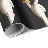 Art Deco Restaurant Koch, Vintages Business Geschenkpapier (Rolleneckpunkt)