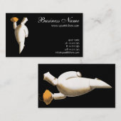 Art Deco Restaurant Koch, Vintages Business Visitenkarte (Vorne/Hinten)