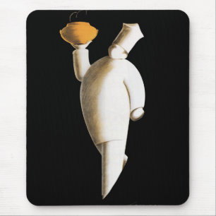 Art Deco Restaurantkoche, Vintage-Unternehmen Mousepad