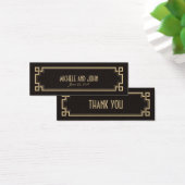 Art Deco Retro Frame Dunkles Geschenk Vielen Dank  (Schreibtisch)