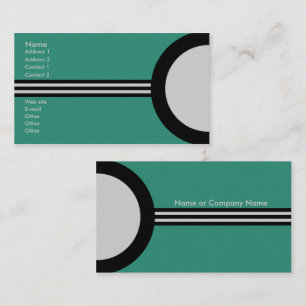 Art Deco Retro Geschäft-/Netzwerk-Profilkarte Visitenkarte