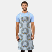Art Deco Retro Pfau Schürze (Getragen)
