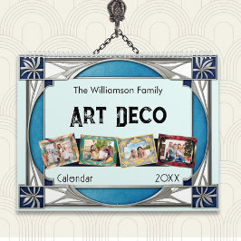 Art Deco Retro Rahmen Fotos Familie Elegante Mauer Kalender