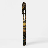 Art Deco Retro Sci-Fi iPhone 16 Pro Max Case  Hülle (Linke Seite)