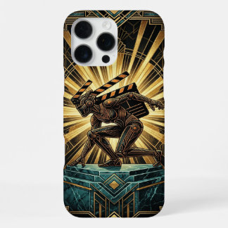 Art Deco Retro Sci-Fi iPhone 16 Pro Max Case Hülle