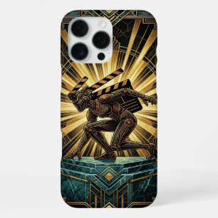 Art Deco Retro Sci-Fi iPhone 16 Pro Max Hülle