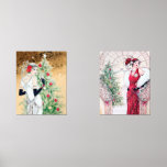 Art Deco retro vintage Christmas Bilderwand Sets<br><div class="desc">Art Deco retro vintage Christmas Wall Art Sets</div>