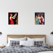 Art Deco Retro Weihnachten Bilderwand Sets (Schlafzimmer)