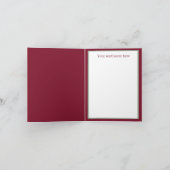 Art Deco Retro Weihnachtsfrauen Karte (Innenseite)