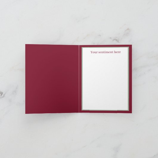 Art Deco Retro Weihnachtsfrauen Karte (Innenseite)