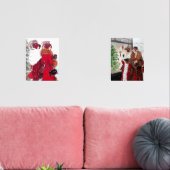 Art Deco Retro Weihnachtsgeschenk Damen Bilderwand Sets (Wohnzimmer)