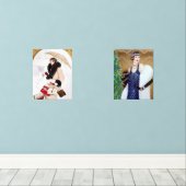 Art Deco Retro Weihnachtsgeschenk Damen Bilderwand Sets (Holzboden)