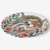 Art Deco Revival Pappteller (Schrägansicht)