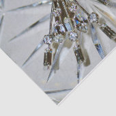 Art Deco Rhinestones Glamour Silvery Gray Seidenpapier (Ausschnitt)