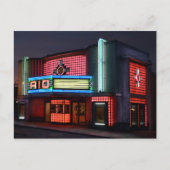 Art Deco Rio Theater, Overland Park, Kansas Postkarte (Vorderseite)