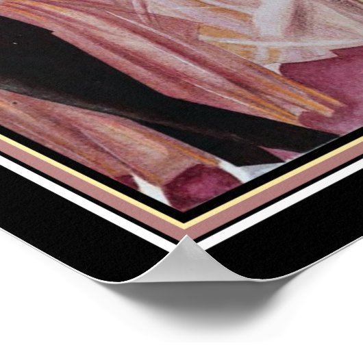 Art Deco Roaring 20 Tänzer Poster (Ecke)