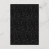 Art Deco Roaring 20er Black Gold Wedding RSVP Card (Rückseite)