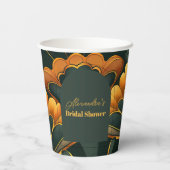 Art Deco Roaring 20er Brautparty Pappbecher (Rückseite)