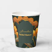 Art Deco Roaring 20er Brautparty Pappbecher (Vorderseite)