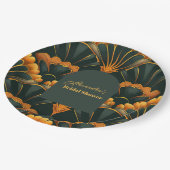Art Deco Roaring 20er Brautparty Pappteller (Schrägansicht)