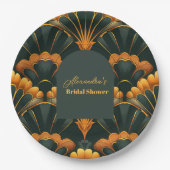 Art Deco Roaring 20er Brautparty Pappteller (Vorderseite)