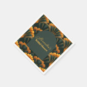 Art Deco Roaring 20er Brautparty Serviette (Ecke)