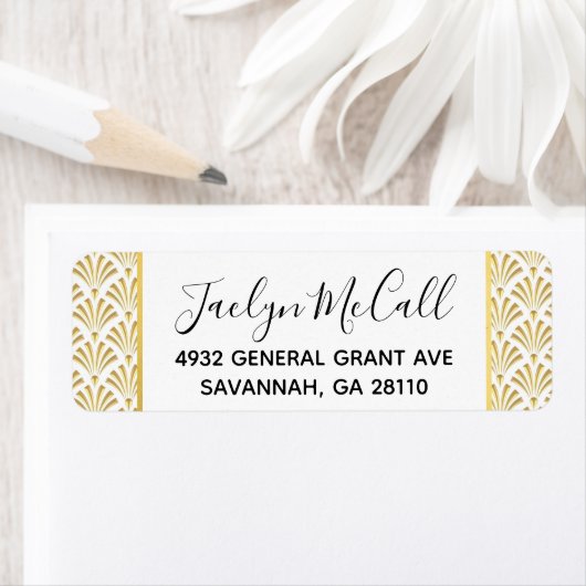 Art Deco Roaring 20er Jahre Einladung Rücksendeadr (Insitu)