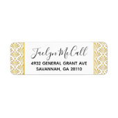 Art Deco Roaring 20er Jahre Einladung Rücksendeadr (Vorne)