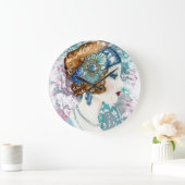 Art Deco Roaring 20er Jahre Frauen Square Wall 192 Große Wanduhr (Zuhause)