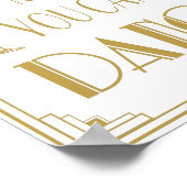 Art Deco Roaring 20's Vertrauen Sie mir, Sie könne Poster (Ecke)