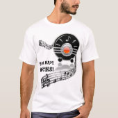 Art Deco Rockin' Radio Personalisiert T-Shirt (Vorderseite)