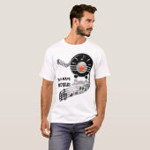 Art Deco Rockin' Radio Personalisiert T-Shirt (Vorne ganz)