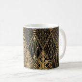 Art Deco Rodelbahn mit Aussicht Kaffeetasse (VorderseiteRechts)