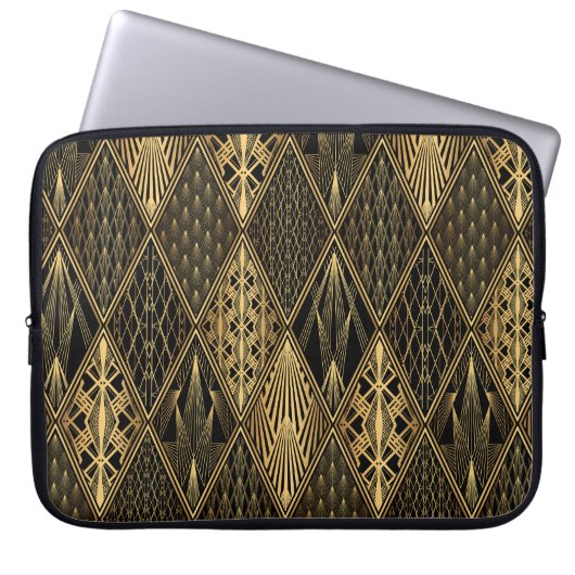 Art Deco Rodelbahn mit Aussicht Laptopschutzhülle (Vorderseite)