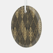 Art Deco Rodelbahn mit Aussicht Ornament Aus Glas (Vorderseite links)