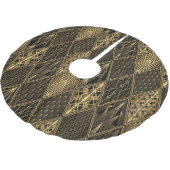 Art Deco Rodelbahn mit Aussicht Polyester Weihnachtsbaumdecke (Schrägansicht)