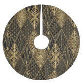 Art Deco Rodelbahn mit Aussicht Polyester Weihnachtsbaumdecke (Vorderseite)